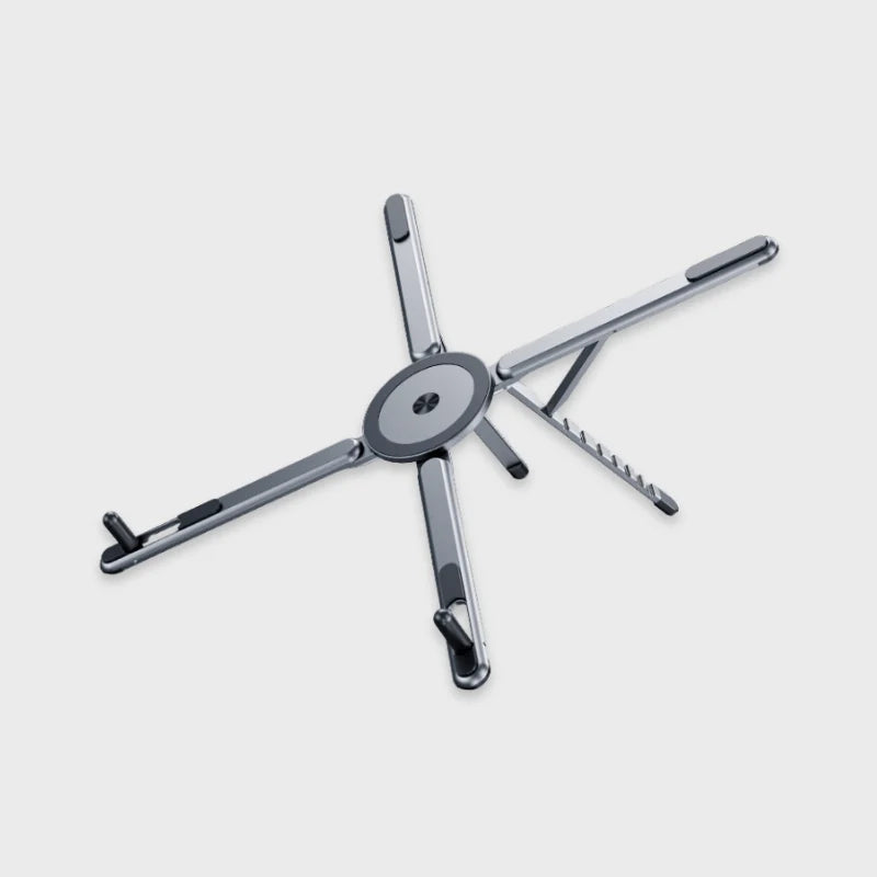 Support laptop pliable replié - vue compacte